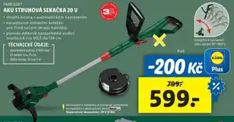 Lidl Aku strunová sekačka nabídka