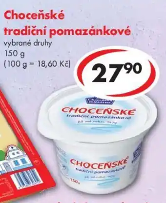 CBA Choceňské tradiční pomazánkové nabídka