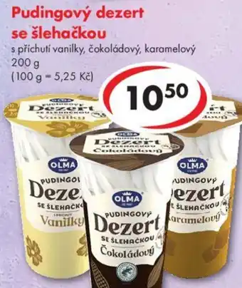 CBA Pudingový dezert se šlehačkou nabídka