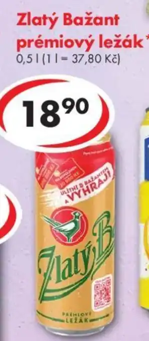 CBA Zlatý Bažant prémiový ležák** 0,5L nabídka