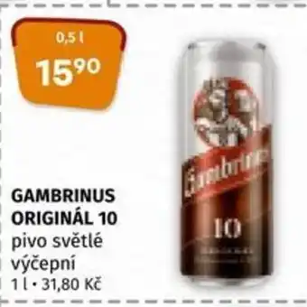 Coop GAMBRINUS ORIGINÁL 10 0.5L nabídka