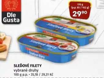 Coop SLEĎOVÉ FILETY nabídka