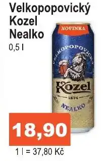 COOP DISKONT Velkopopovický Kozel Nealko 0.5L nabídka