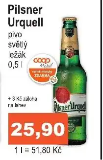 COOP DISKONT Pilsner Urquell 0.5L nabídka