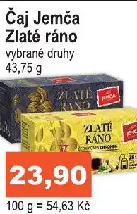 COOP DISKONT Čaj Jemča Zlaté ráno nabídka
