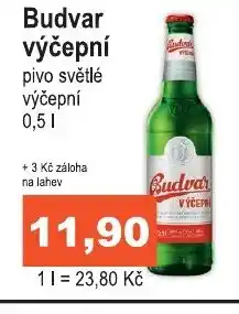 COOP DISKONT Budvar výčepní 0.5L nabídka