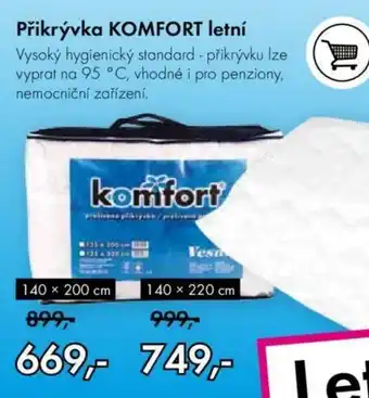Vesna Přikrývka KOMFORT letní nabídka