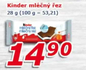 ESO MARKET Kinder mléčný řez nabídka