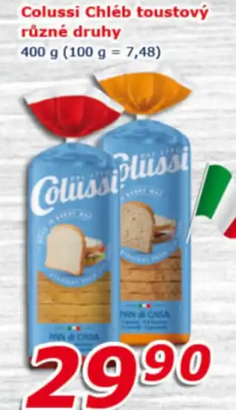 ESO MARKET Colussi Chléb toustový různé druhy nabídka