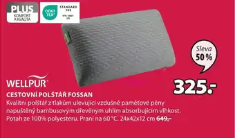 JYSK CESTOVNÍ POLŠTÁŘ FOSSAN nabídka