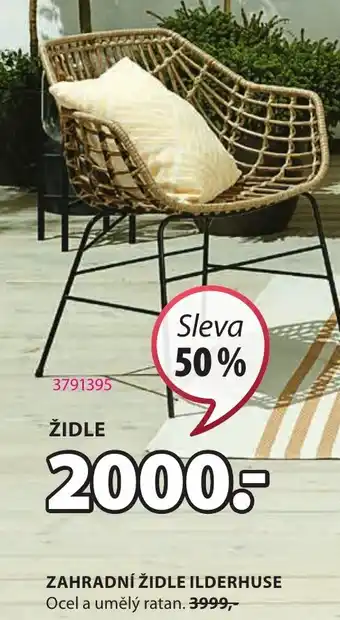 JYSK ZAHRADNÍ ŽIDLE ILDERHUSE nabídka