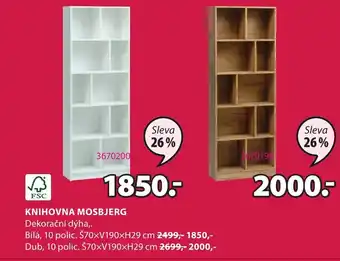 JYSK KNIHOVNA MOSBJERG nabídka