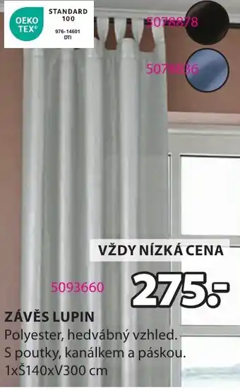 JYSK ZÁVĚS LUPIN nabídka