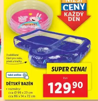 Lidl Dětský bazén nabídka