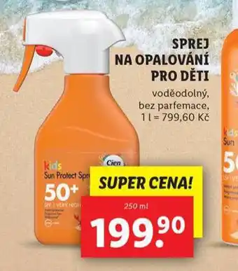 Lidl Sprej na opalování pro děti nabídka