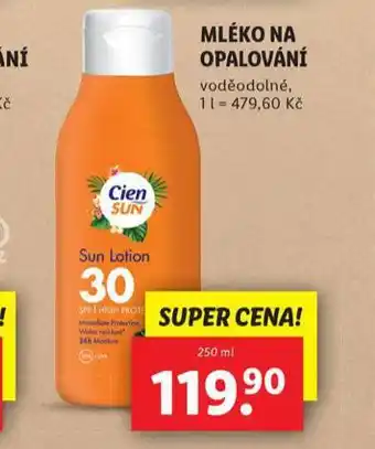 Lidl Mléko na opalování nabídka