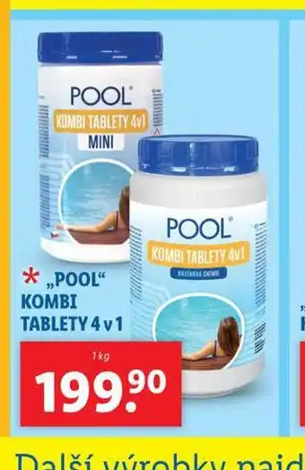 Lidl Pool kombi tablety 4v1 nabídka