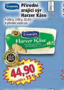 Norma Přírodní zrající sýr harzer käse nabídka