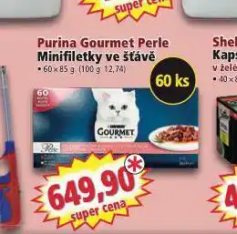 Norma Purina gourmet perle minifiletky ve šťávě nabídka
