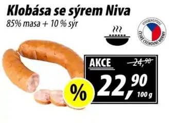 ZEMAN Klobása se sýrem Niva nabídka