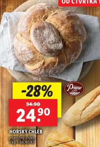 Lidl Horský chléb nabídka