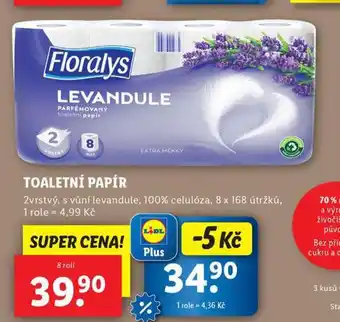 Lidl Floralys toaletní papír nabídka