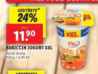 Lidl Babiččin jogurt nabídka