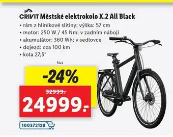 Lidl Crivit městské elektrokolo nabídka