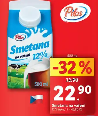Lidl Smetana na vaření nabídka