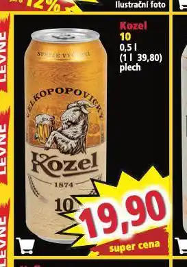 Norma Pivo velkopopovický kozel 10 nabídka