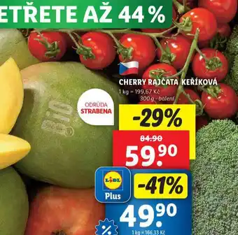 Lidl Cherry rajčata keříková nabídka