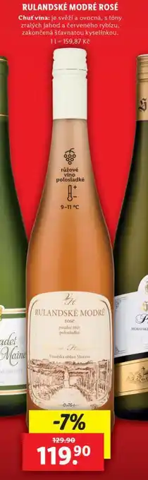 Lidl Rulandské modré rosé nabídka