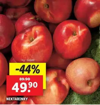 Lidl Nektarinky nabídka