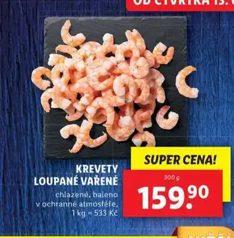 Lidl Krevety loupané vařené nabídka