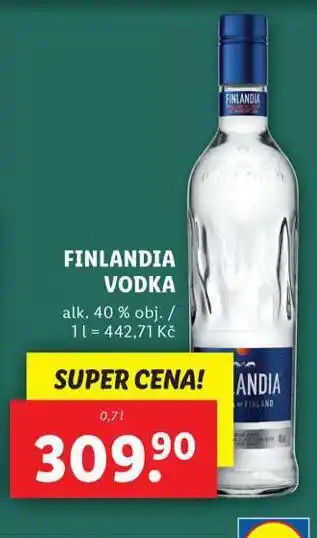 Lidl Finlandia vodka nabídka