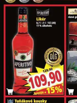 Norma Aperitivo likér nabídka