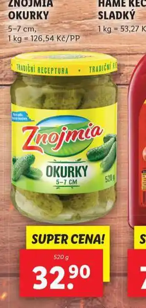 Lidl Znojmia okurky nabídka