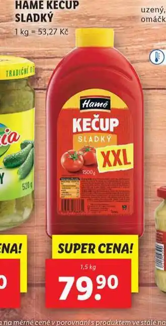 Lidl Hamé kečup nabídka