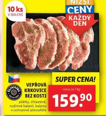 Lidl Vepřová krkovice bez kosti nabídka