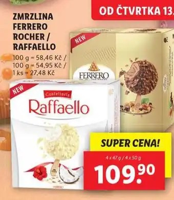 Lidl Zmrzlina ferrero rocher nabídka