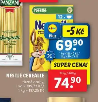 Lidl Nestlé dětské cereálie nabídka