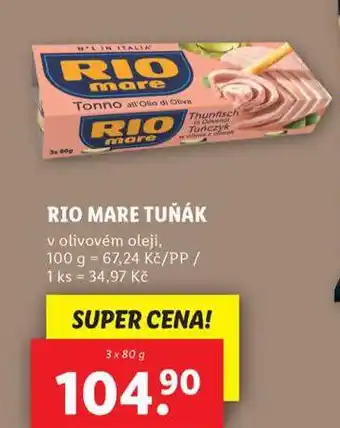 Lidl Rio mare tuňák nabídka