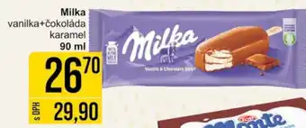 Jip Milka vanilka+čokoláda karamel 90 ml nabídka