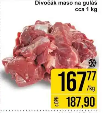 Jip Divočák maso na guláš nabídka