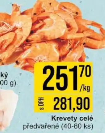 Jip Krevety celé předvařené (40-60 ks) nabídka