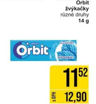 Jip Orbit žvýkačky různé druhy 14 g nabídka
