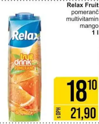 Jip Relax Fruit pomeranč multivitamin mango 1L nabídka