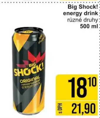 Jip Big Shock!: energy drink různé druhy 500 ml nabídka