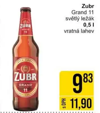 Jip Zubr Grand 11 světlý ležák 0.5L nabídka