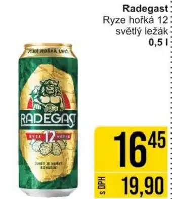 Jip Radegast Ryze hořká 12 světlý ležák 0,5L nabídka